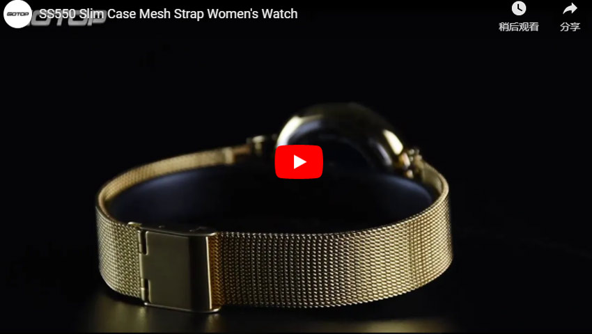 SS550 Slim Case Mesh Strap Women's Watch