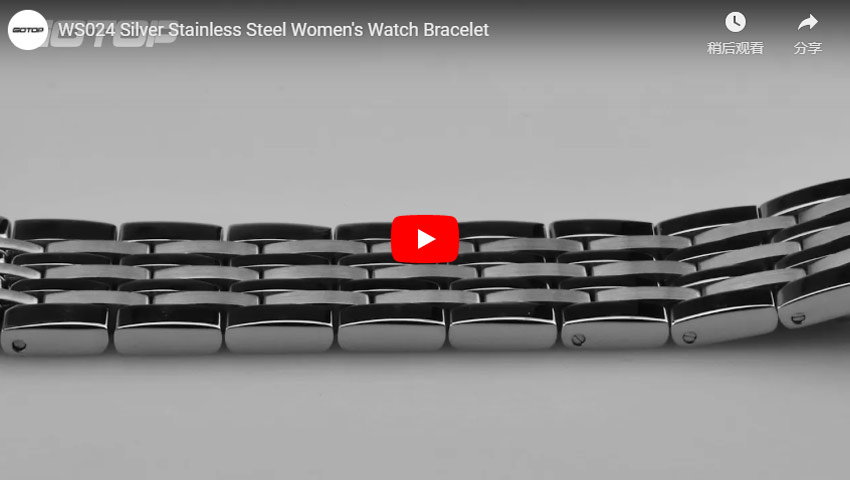 WS024 Silver Stainless-Steel Women's Watch Bracelet