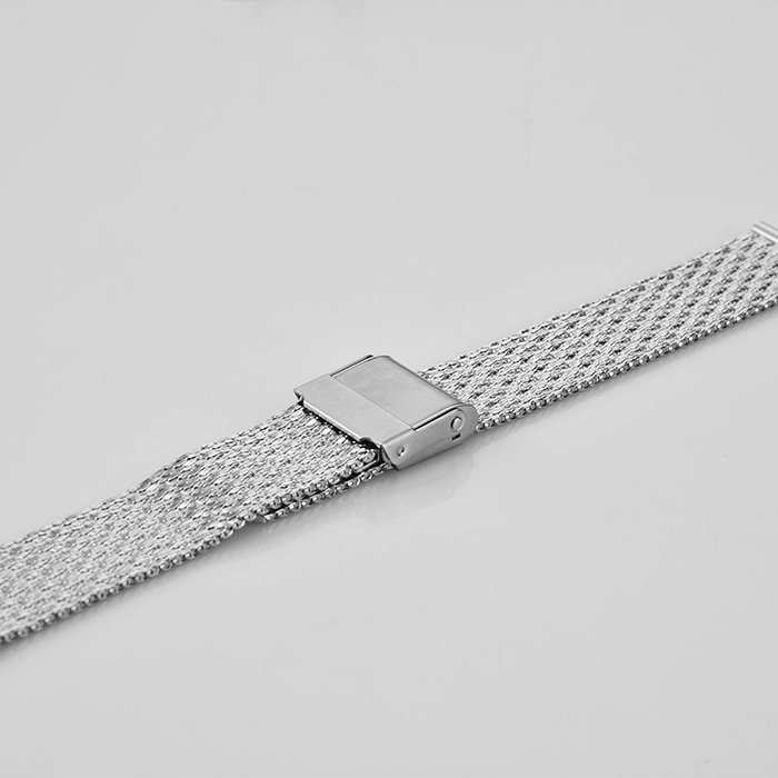 65*105MM Silver Stainless Steel Watch Strap