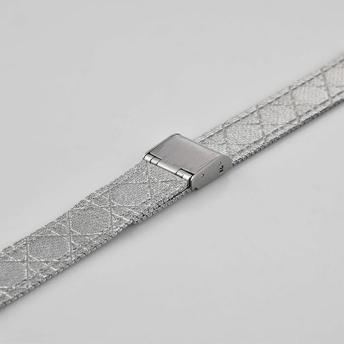 ws074 70 108mm silver stainless steel watchstrap