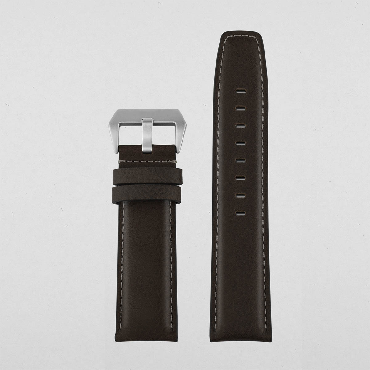 Oil Leather Watch Strap