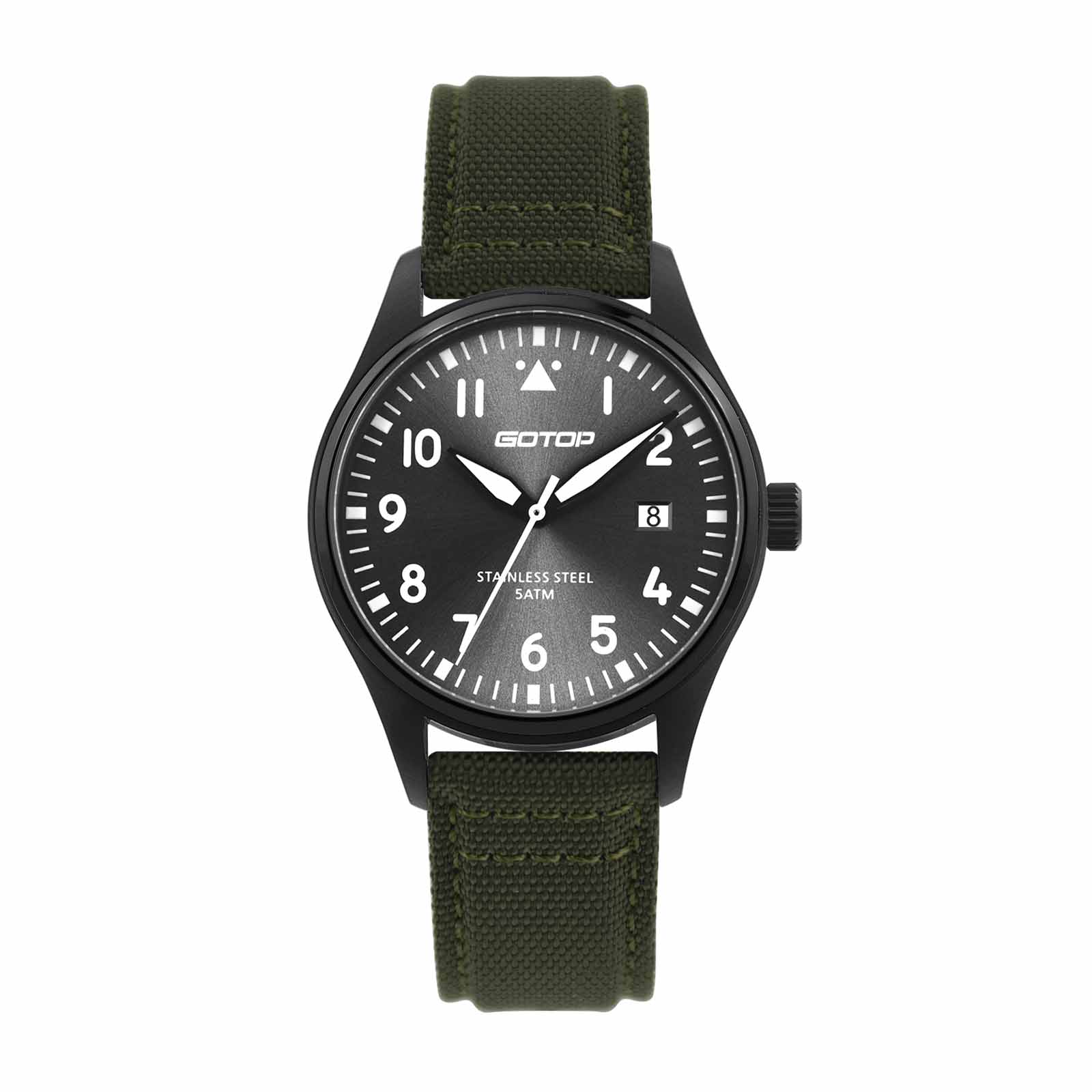 Green Canvas Watch For Men