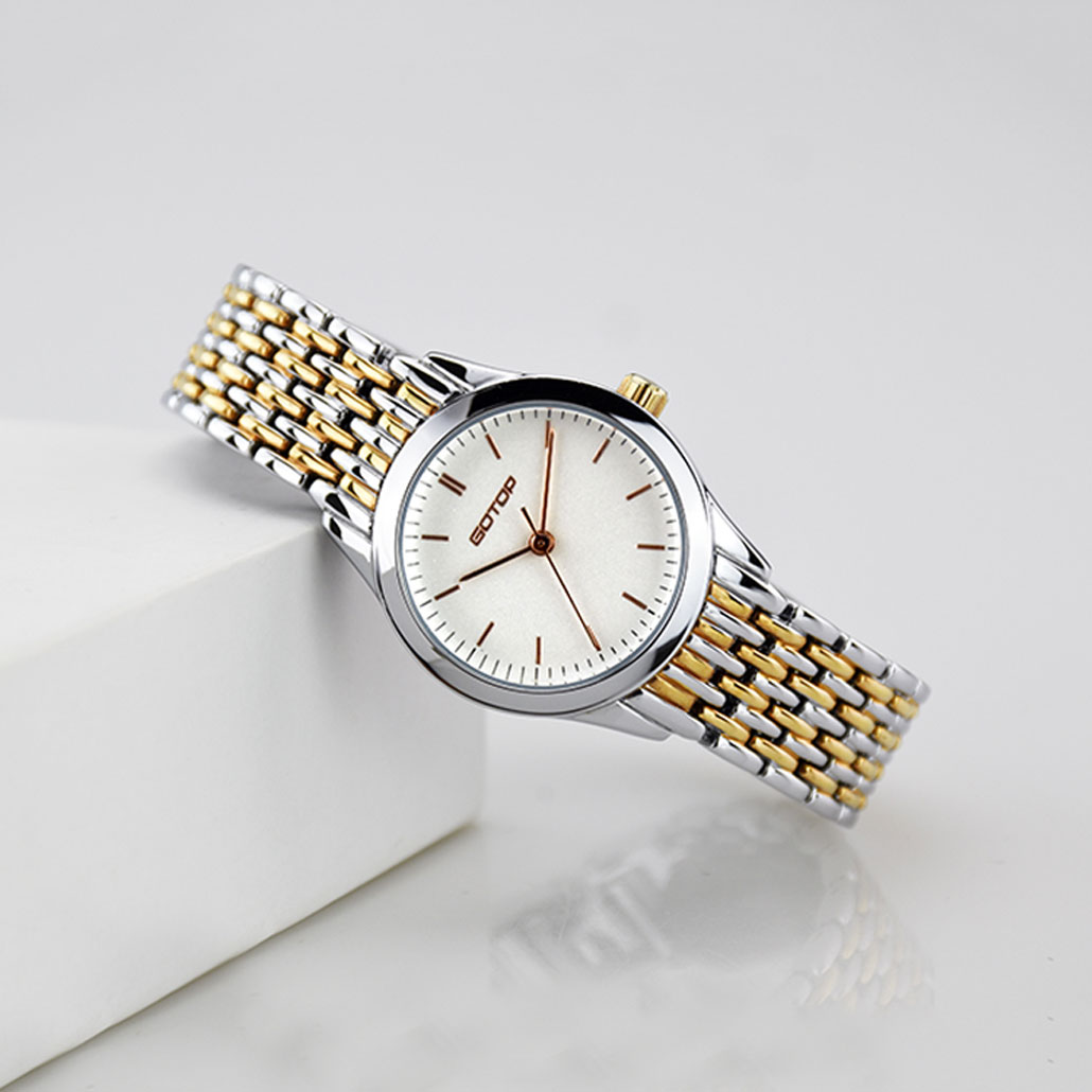 AW420 Women's  silver and gold two tone bracelet watch