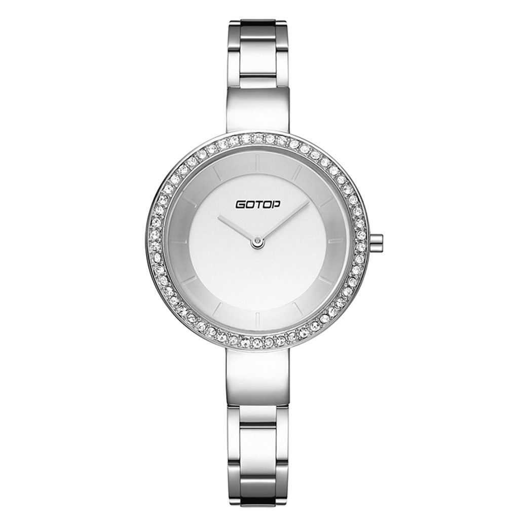 AW476 Polished Silver Finish Stainless Steel Women's Watch