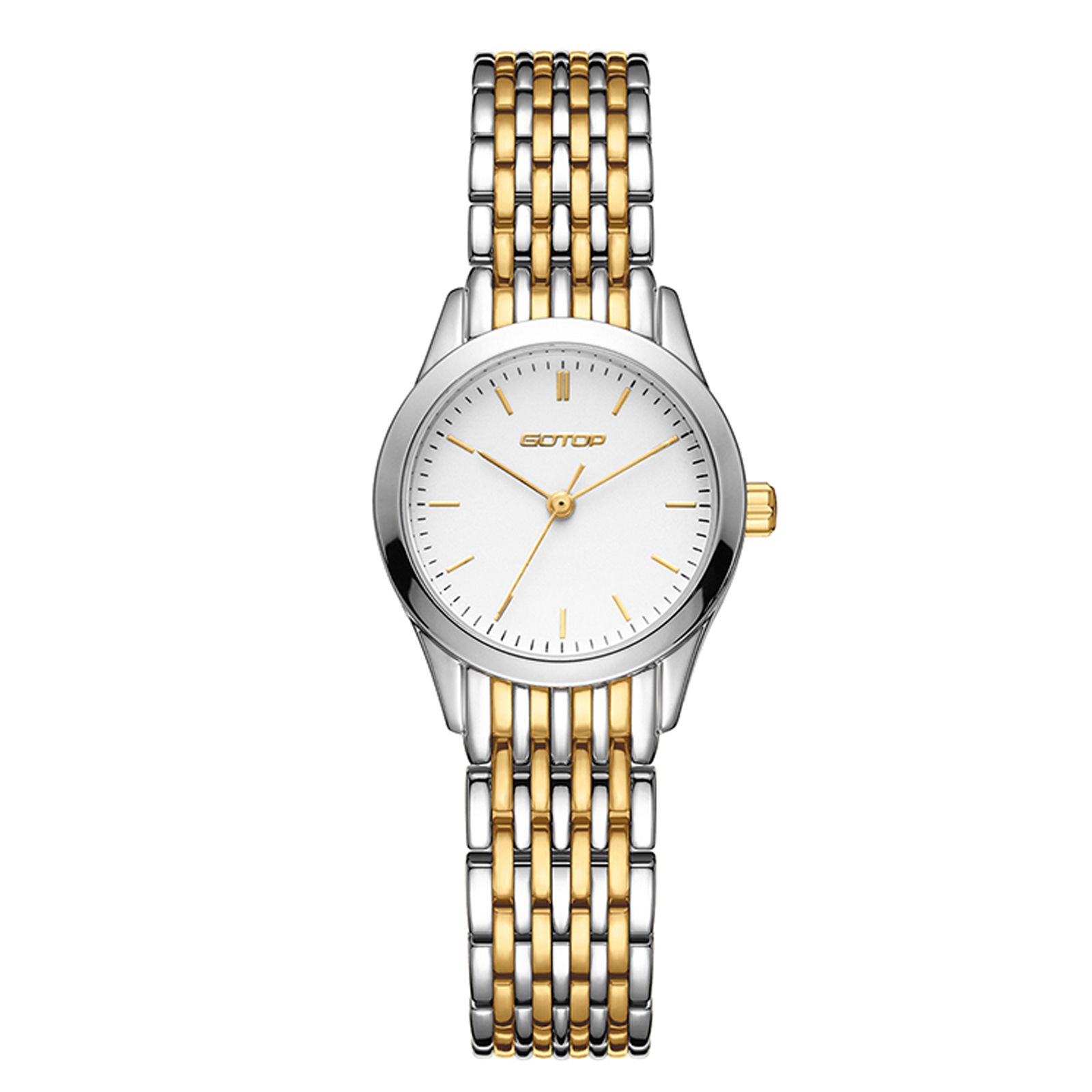 Two Tone Gold And Silver Stainless Steel Women's Watch