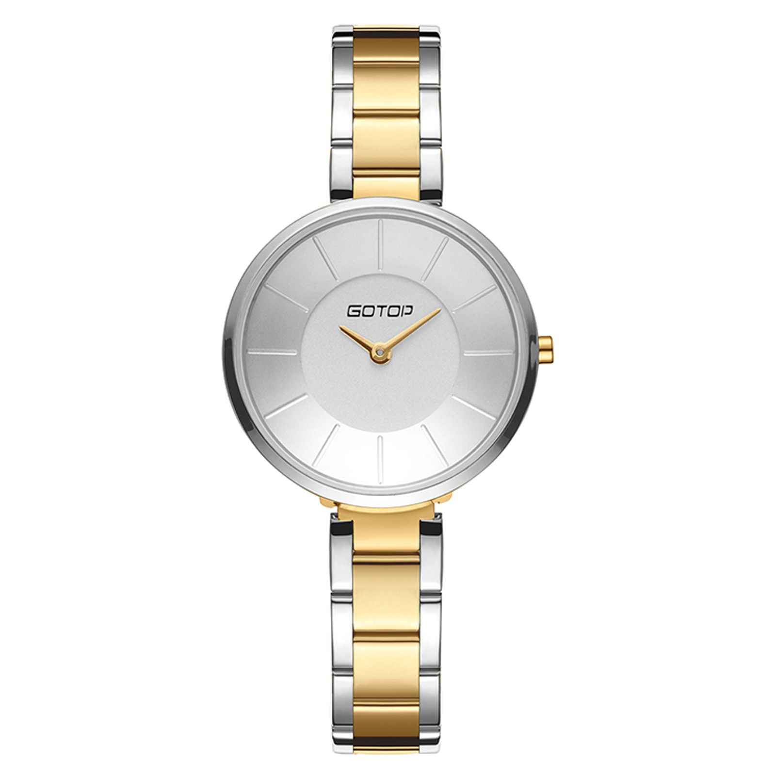 Silver And Gold Stainless Steel Ladies' Watch