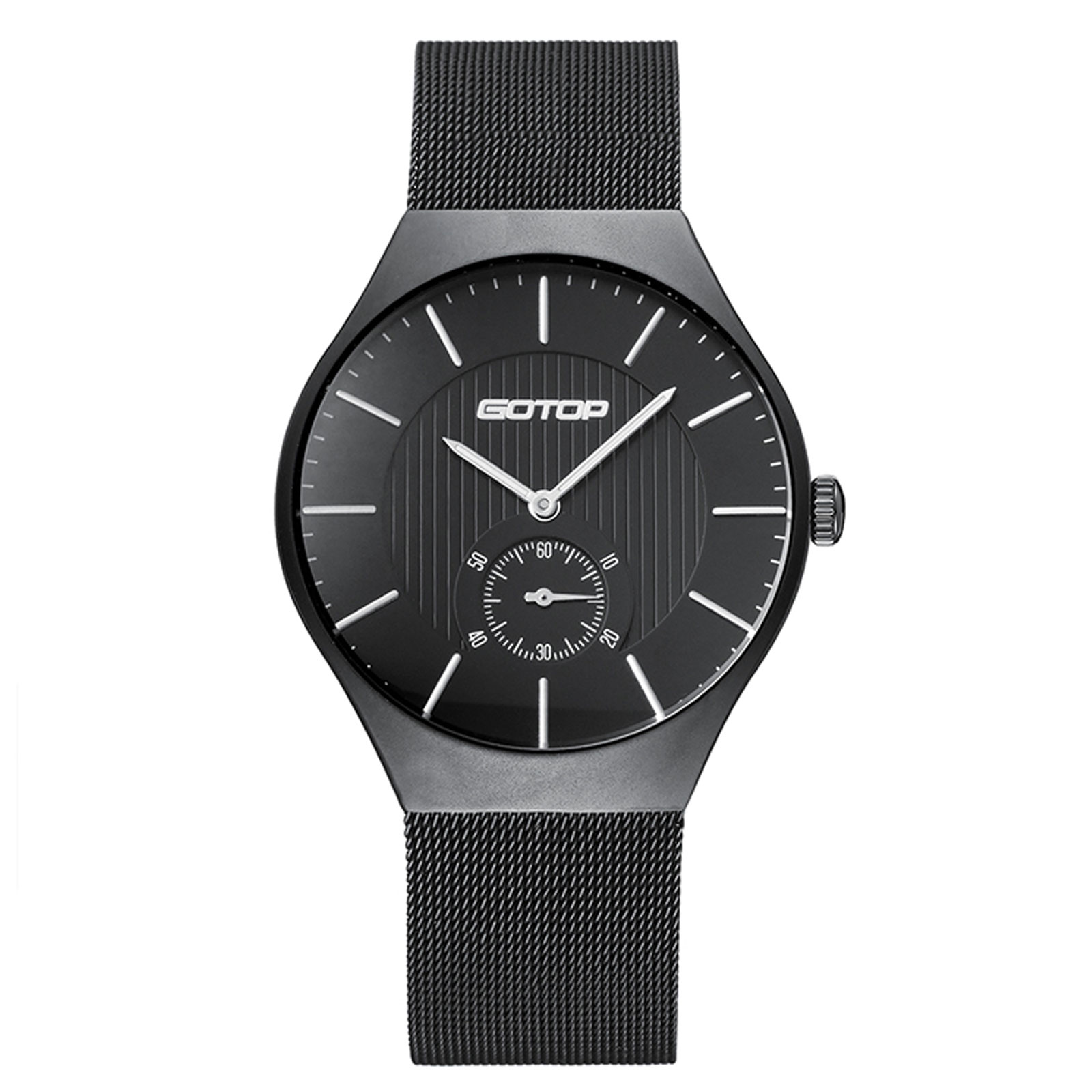 Matt Black Stainless Steel Men's Watch