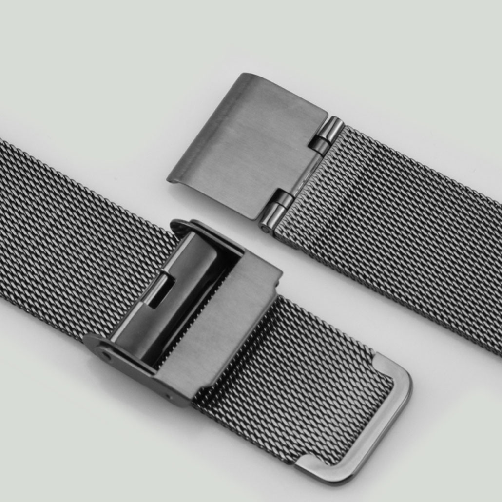 WS010 Black Stainless-steel Watch Bracelet