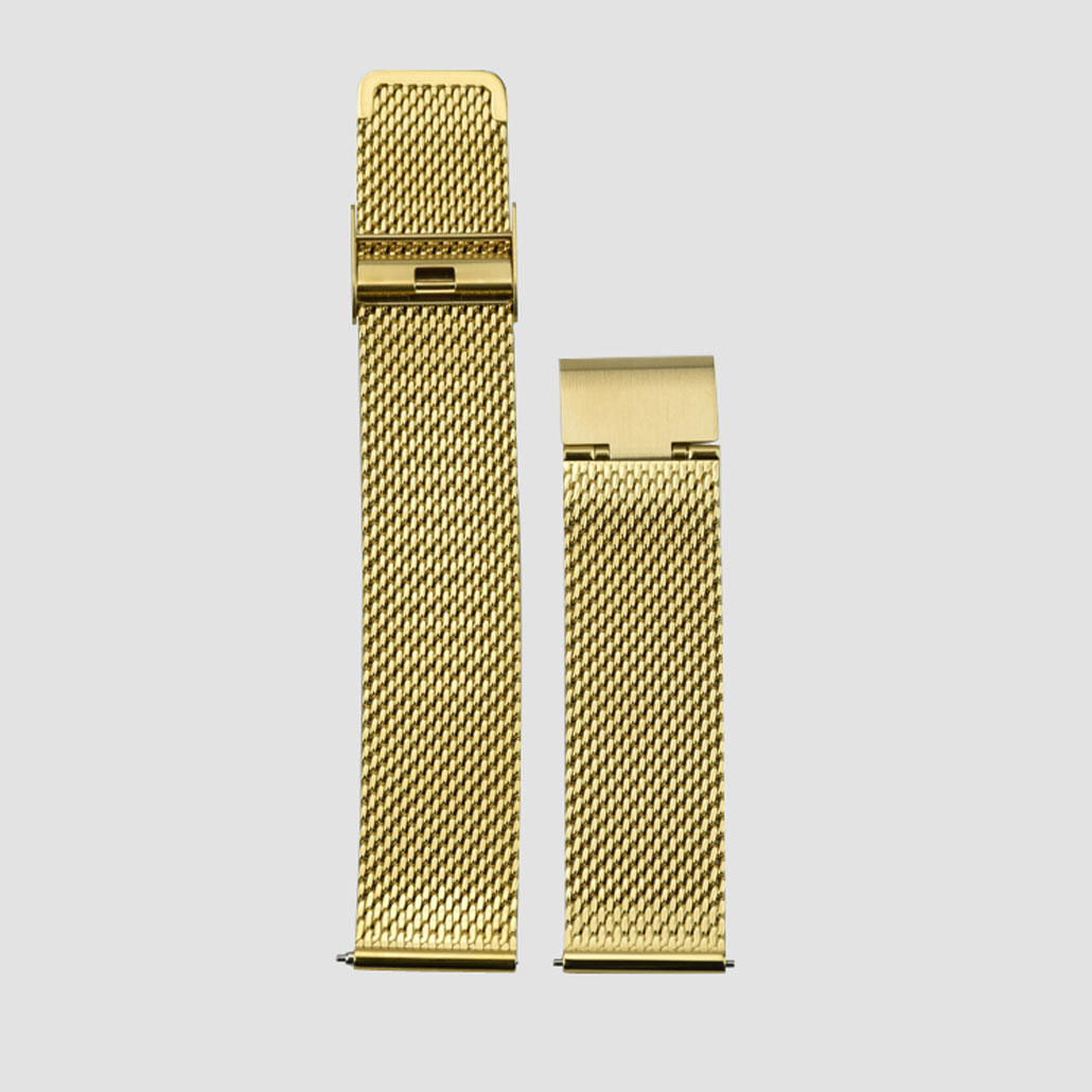 WS011 Gold Colored Stainless-steel Watch Band