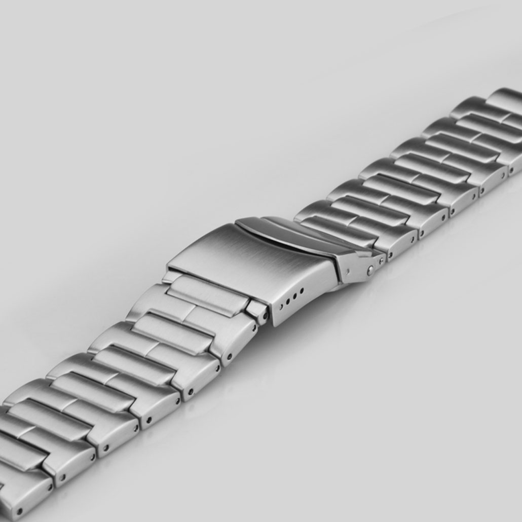316L Stainless Steel Watch Bracelet With Safety Buckle