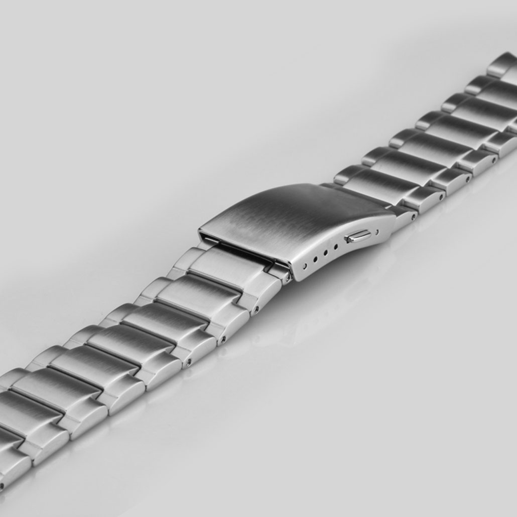 WS018 Fine Stainless-steel Watch Bracelet In Silver Finish