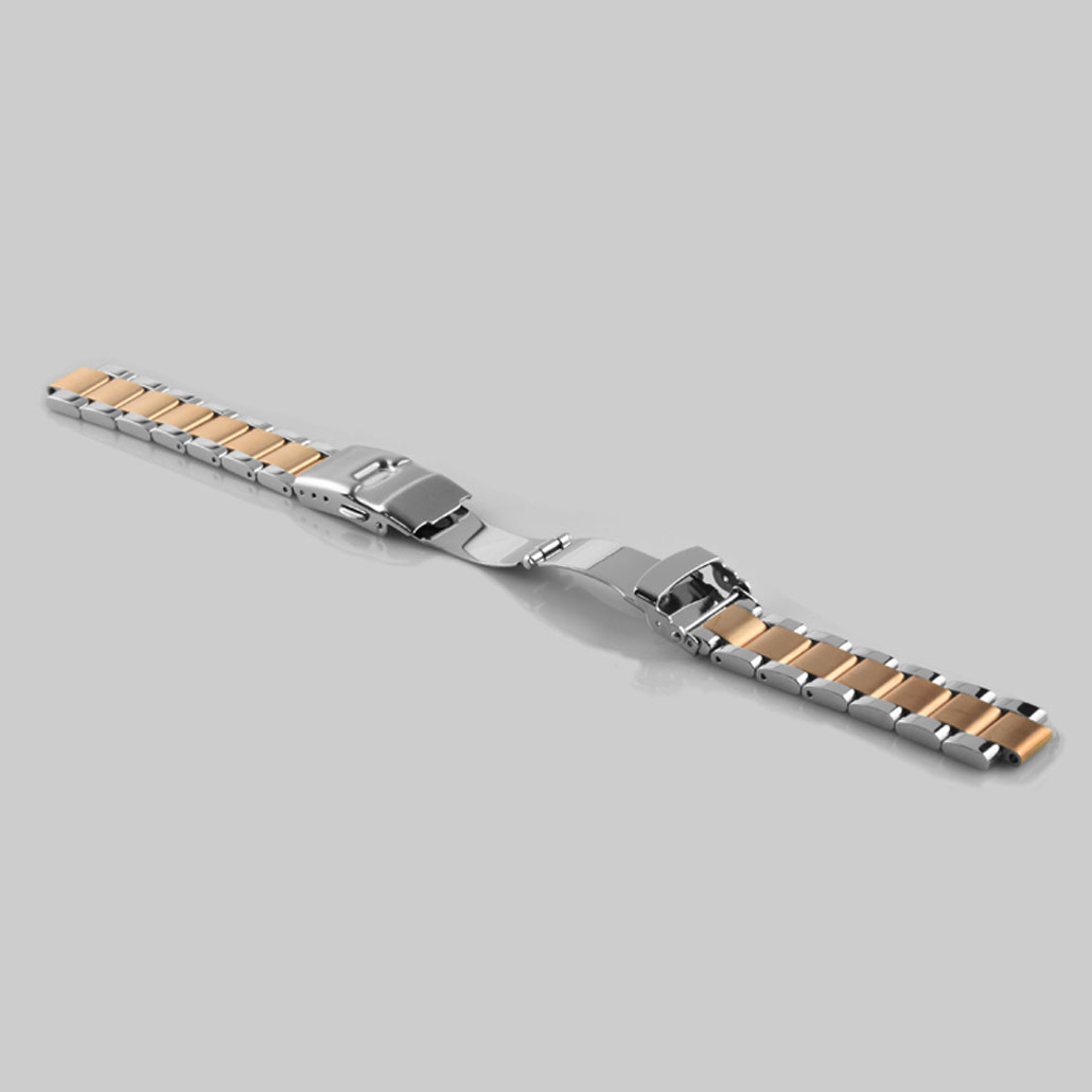 WS022 Rose Gold And Silver Stainless-steel Watch Bracelet