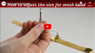 How To Adjust Watch Mesh Strap