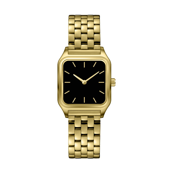 Gold Polished Stainless Steel 316L Womens Watch