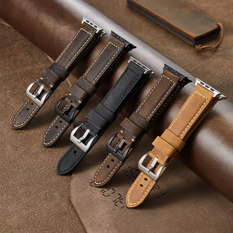 Custom Genuine Leather Apple Watch Strap