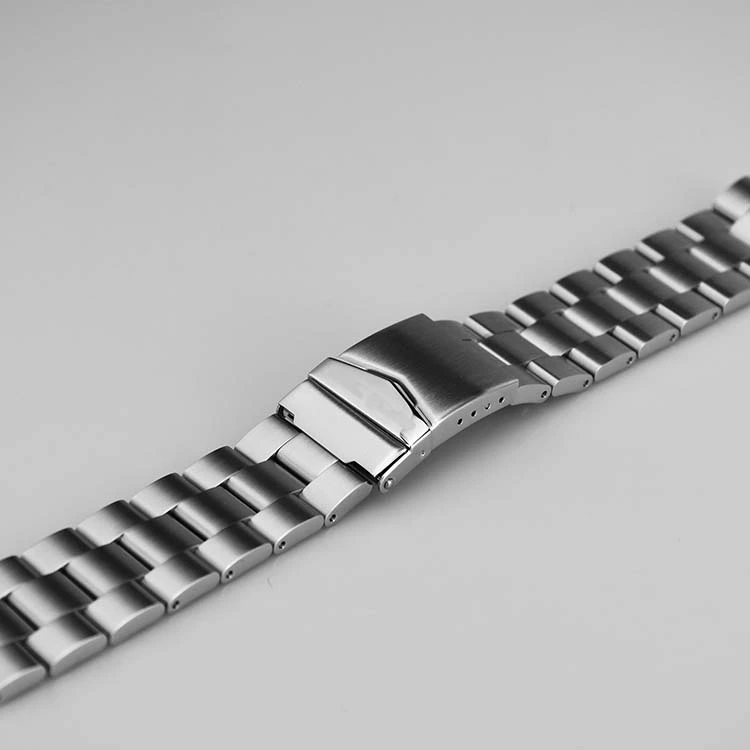 22mm Silver Stainless Steel Watch Strap