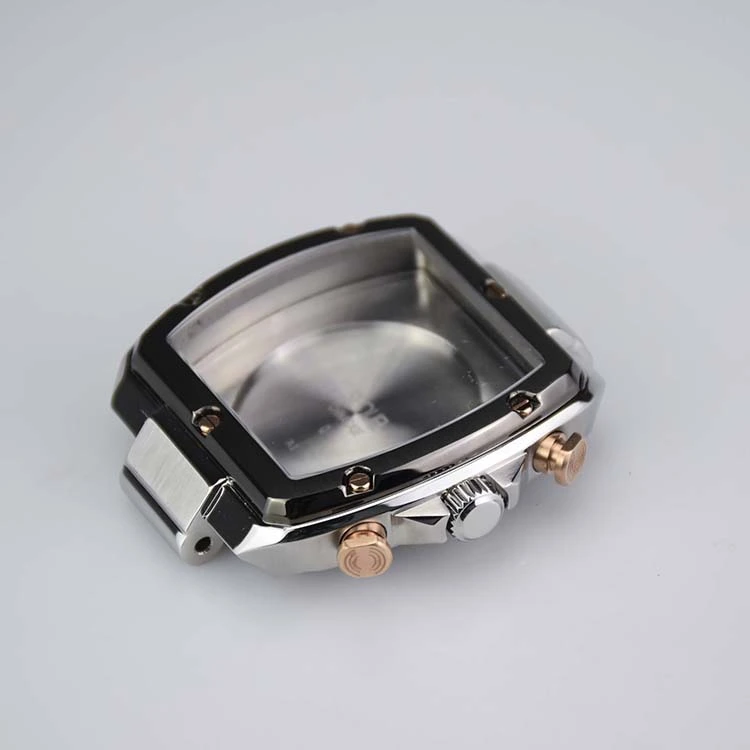 Stainless Steel Watch Case with Polished Sides