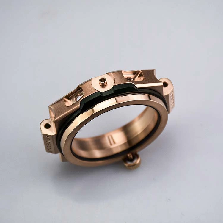 Stainless Steel Watch Case with Sandblast Ring