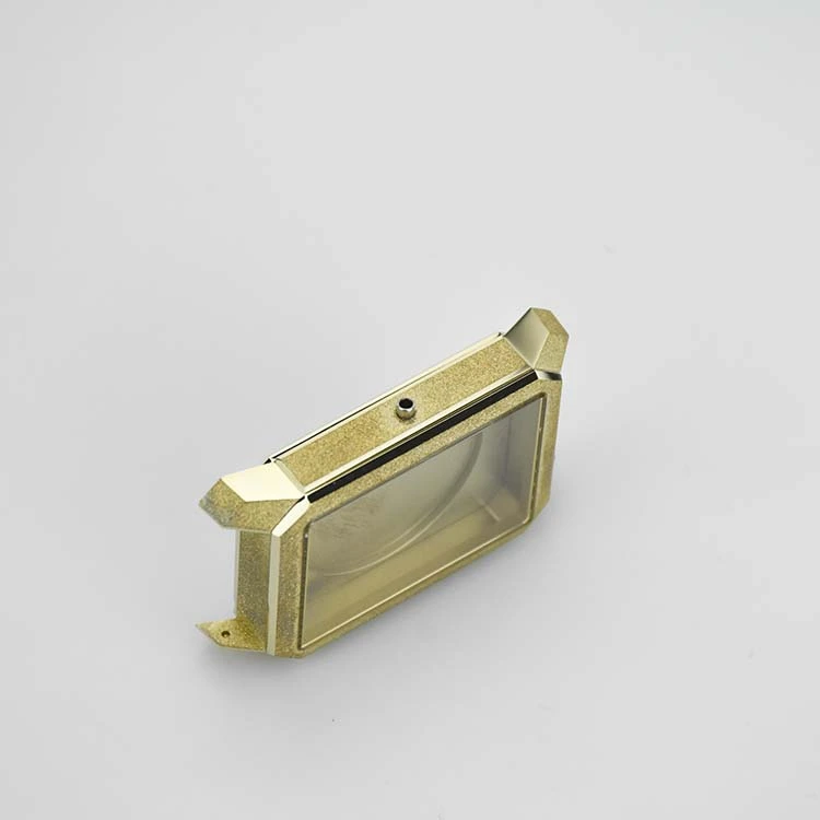 Polished Stainless Steel Watch Case with Brushed Caseback