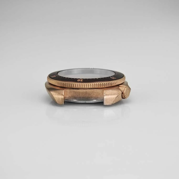 Stainless Steel Watch Case with Sandblast Crown