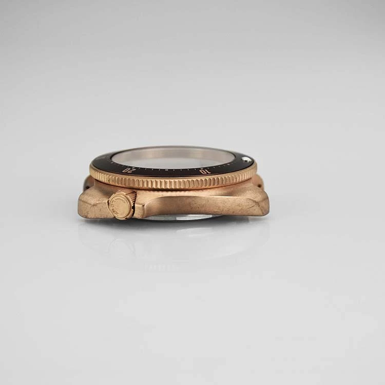 Stainless Steel Watch Case with Sandblast Crown