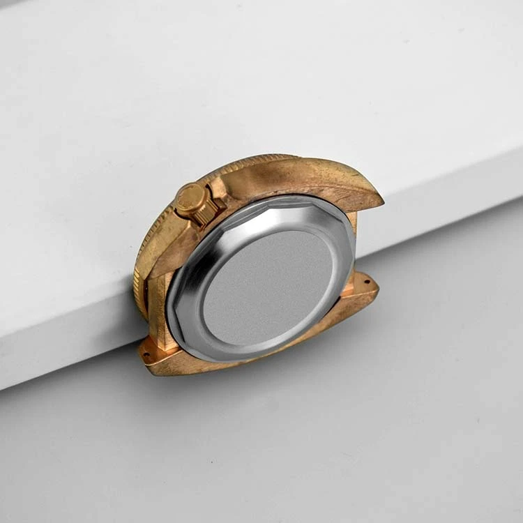 Stainless Steel Watch Case with Sandblast Crown