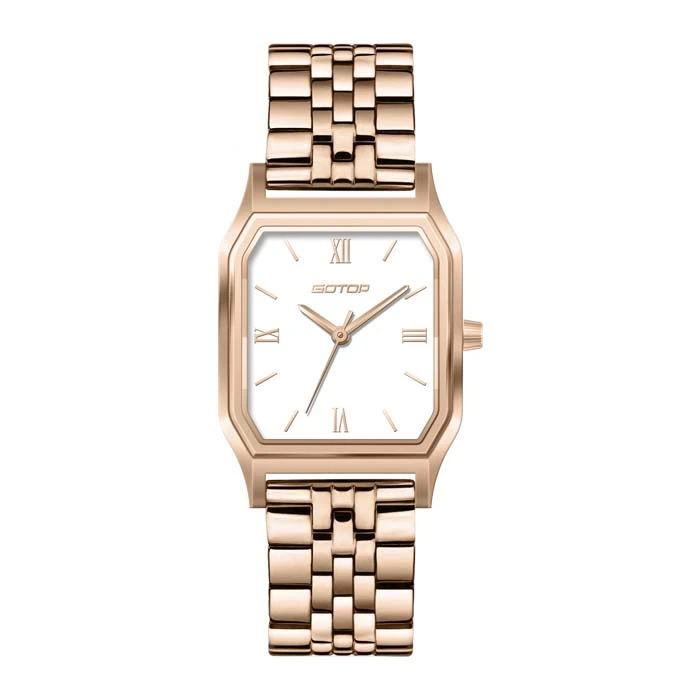 Flat Mineral Glass Watch for Woman