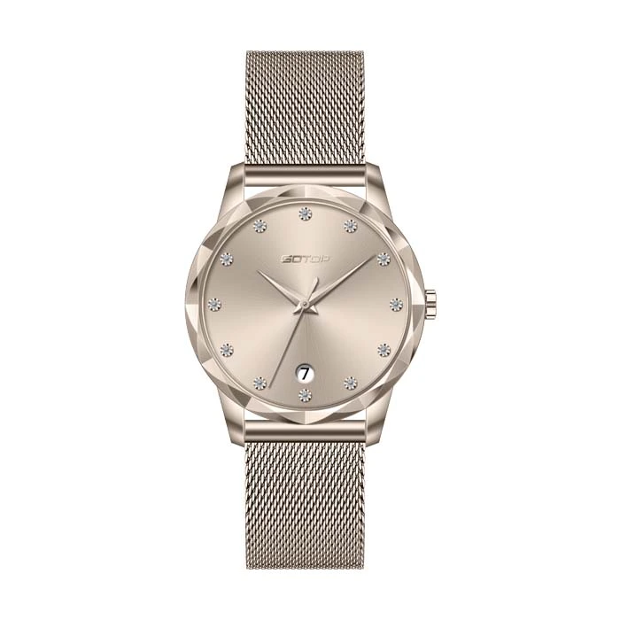 Sunray Dial Steel Watch for Woman