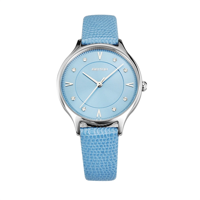 Middle Sunray Steel Case Watch for Woman