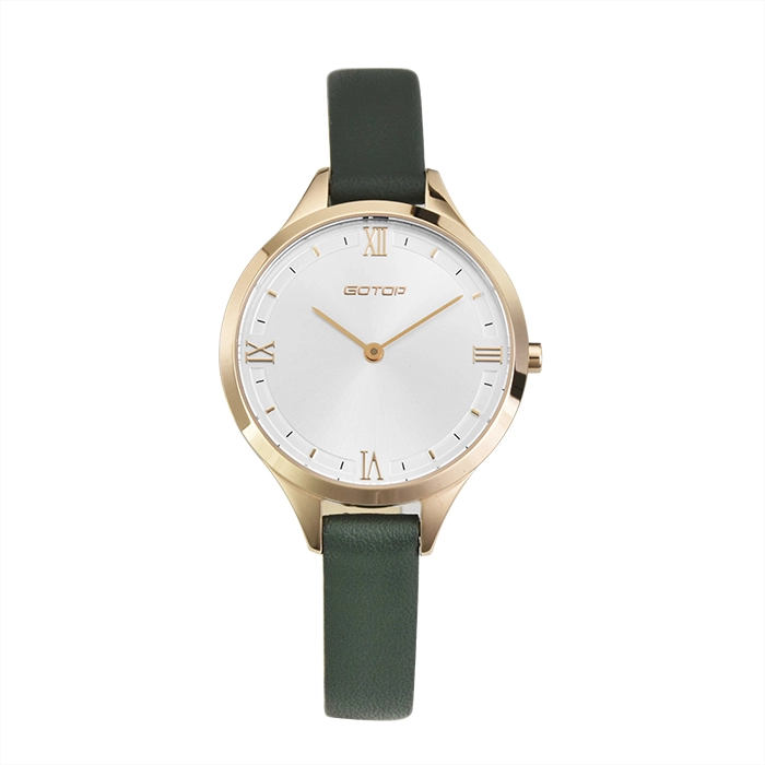 Sunray Dial Steel Case Watch for Woman