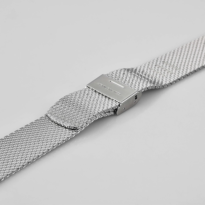 75*115MM Silver Stainless Steel Watch Strap