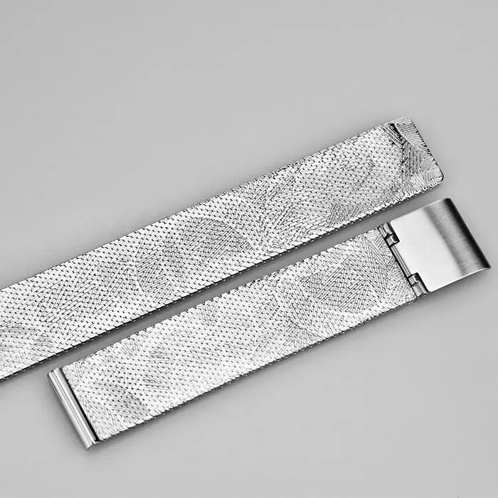 WS084 16MM 68*108MM Silver Steel Watch Strap