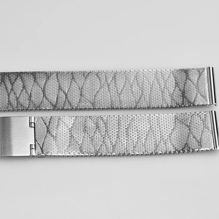 WS085 16MM 68*108MM Silver Hook Clasp Watch Strap