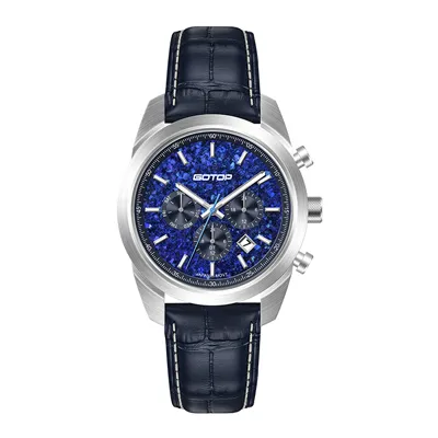 New Men's Chronograph with Icy Crystal Titanium Dial